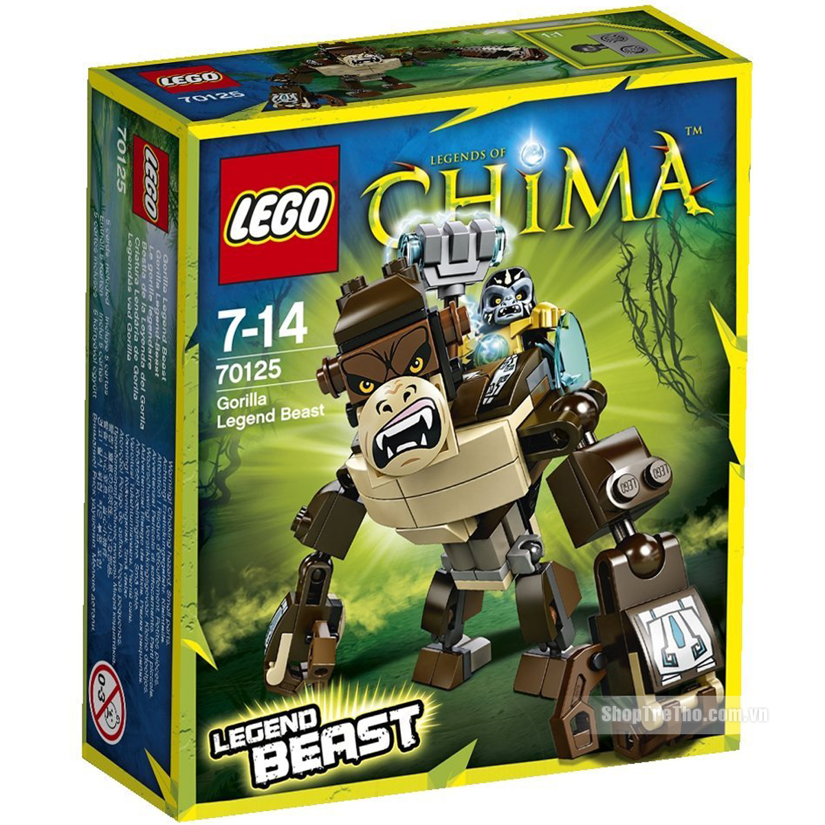 đồ chơi lego chima 70125 khỉ đột huyền thoại