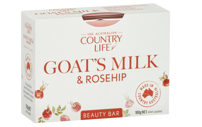 Xà bông Country Life Goats Milk & Rosehip 100g (hộp)