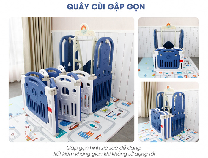 Combo cau truot, xich du, quay cui, bong ro Toyshouse WM19086 (16+2)