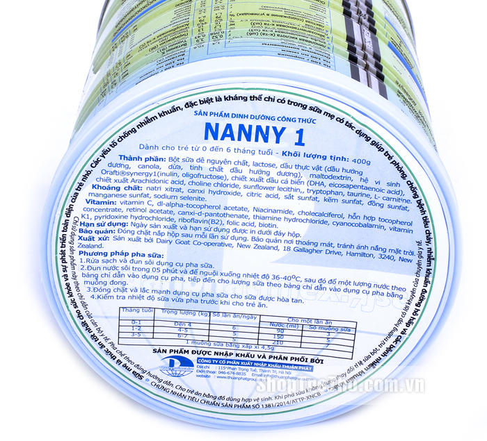 Sữa dê Nanny Vitacare Nga 400g số 1