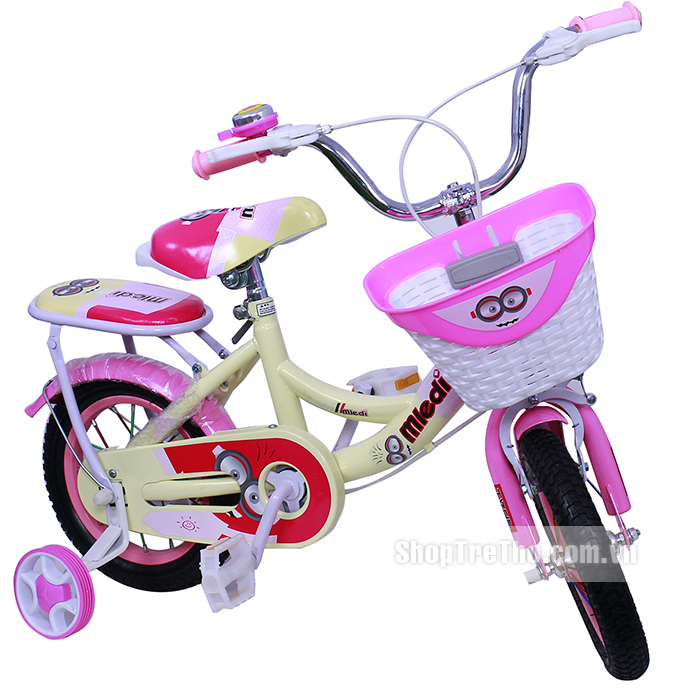 xe dap be gai minion (2 - 7 tuổi)