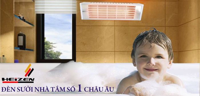 Đèn sưởi nhà tắm Heizen không chói mắt HE-IT610