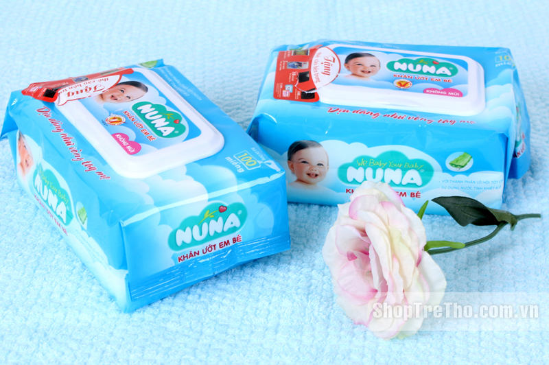 Khăn ướt Nunu Việt Nam 100 tờ không mùi