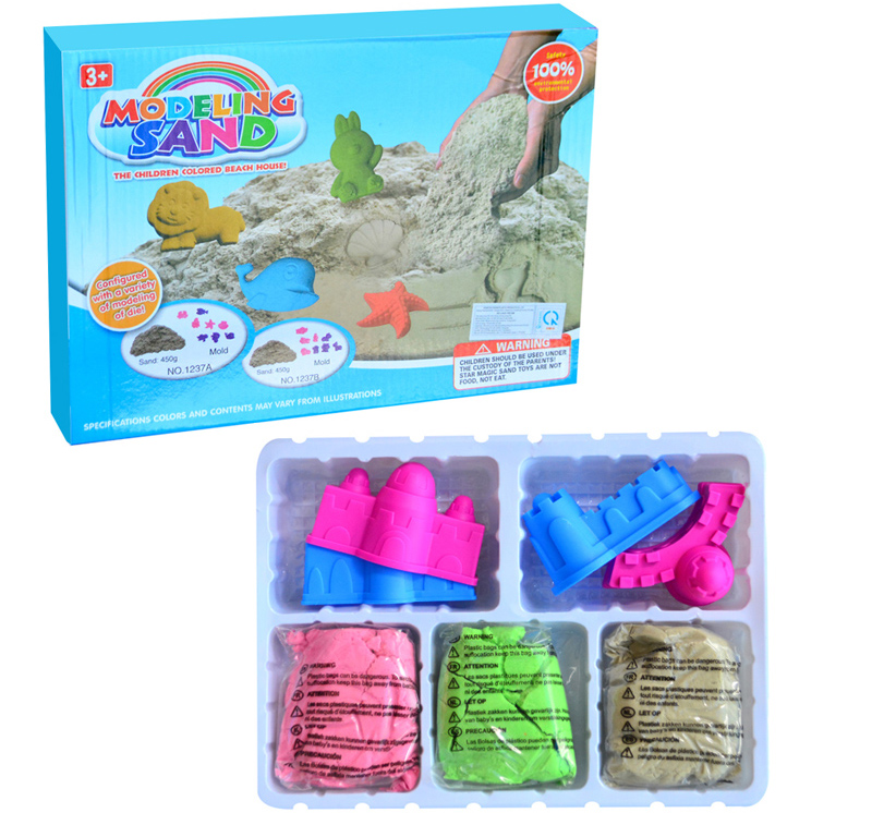 Đồ chơi cát động lực 3 màu kèm khuôn 1237