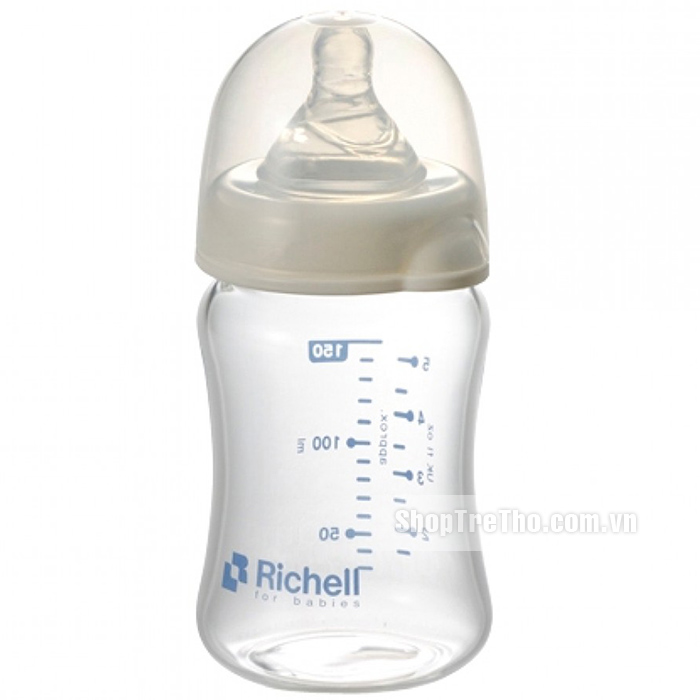 Bình thủy tinh cổ rộng 150ml