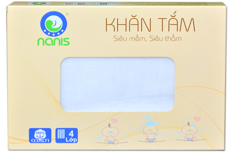 Khăn tắm cao cấp Nanis 4L 75x90 (hộp)