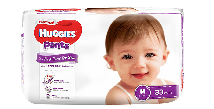 bỉm quần cao cấp Huggies Platinum M33 (6-10kg) 