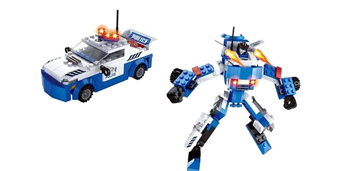 Đồ chơi lắp ráp robot biến hình 2in1 Ausini No.25419