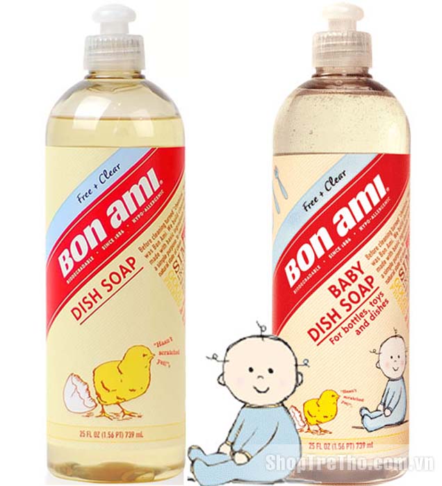 Nước rửa bình sửa bình sữa Bon Ami - Mỹ 