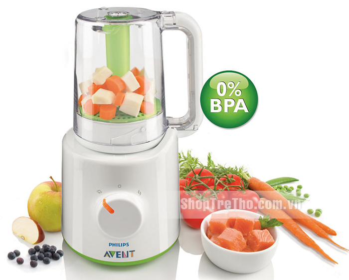 Máy hấp và xay thức ăn cho trẻ Philips Avent SCF870