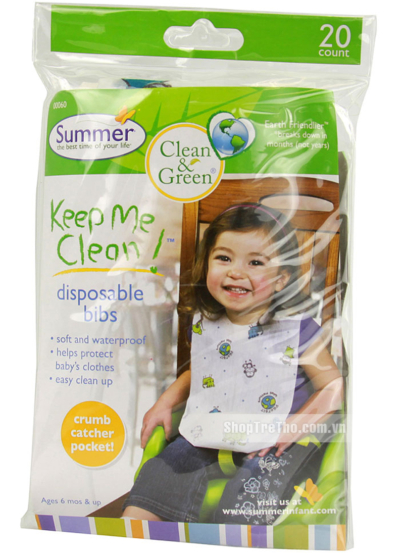 Yếm du lịch (20c) 20ct - Clean & Green Bibs SM00060