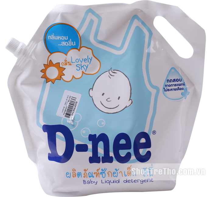 Dung dịch giặt xả Dnee 1.8l (túi xanh)