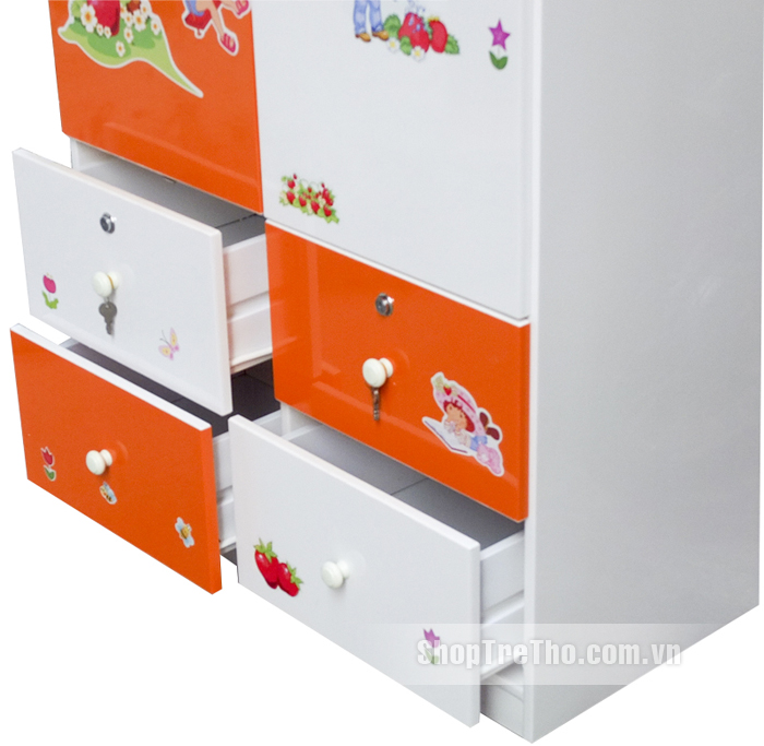 Tủ nhựa Đài Loan 2 cánh 4 ngăn