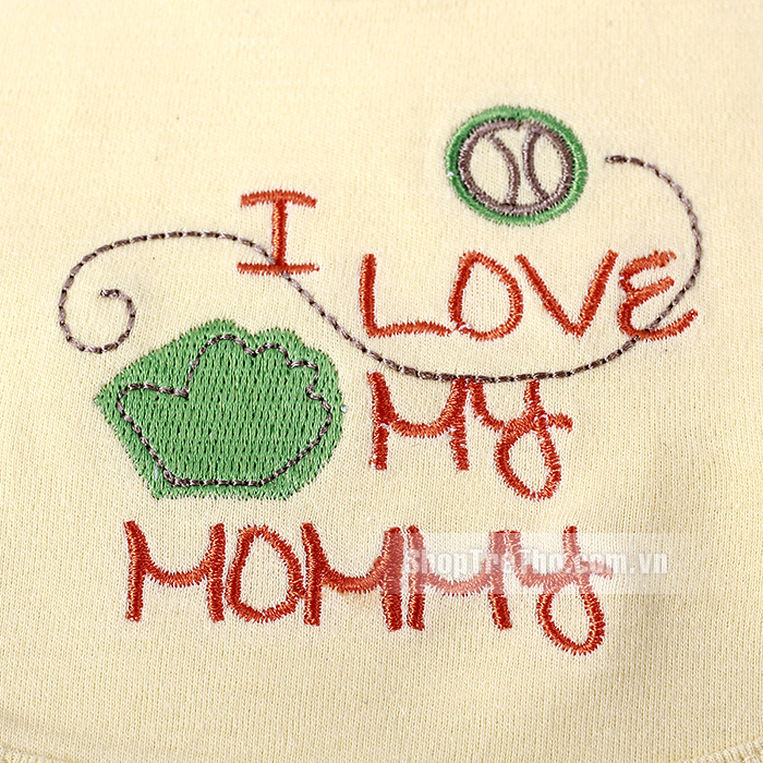 Yếm Lullaby buộc dây cho bé