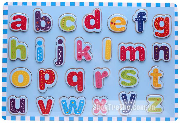 Đồ chơi gỗ Toptoys - Bảng chữ cái in thường D261