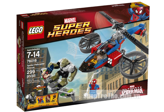 Đồ chơi Lego Super Heroes 76016 Spider - Helicopter Rescue