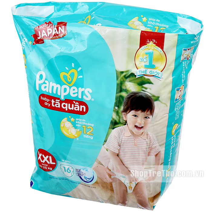 Tã - Bỉm quần Pamper XXL16 (15-25 kg)