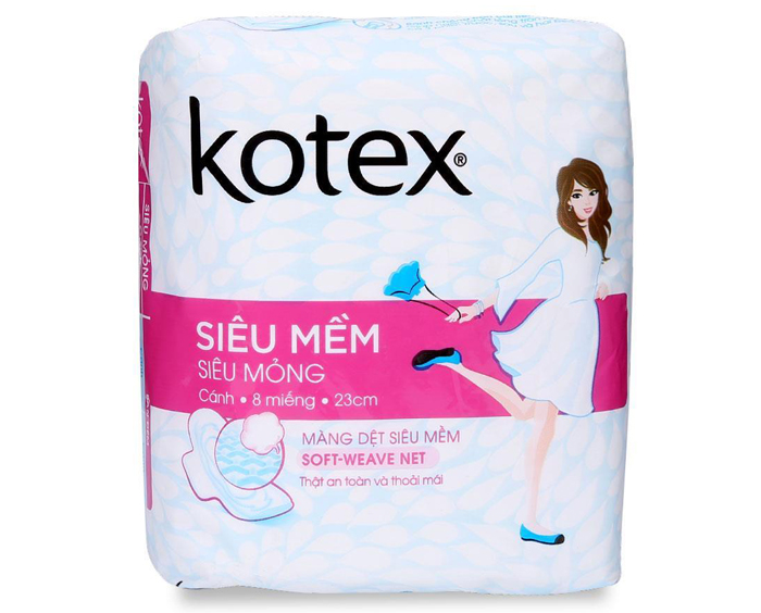 Băng vệ sinh ban ngày Kotex siêu mỏng 23CM (8 miếng) 