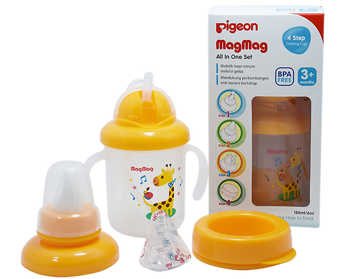 Bình tập uống MagMag 4 chức năng Pigeon
