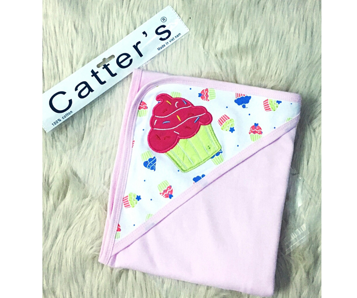 Chăn mũ cotton 1 lớp Carter's (82*82)