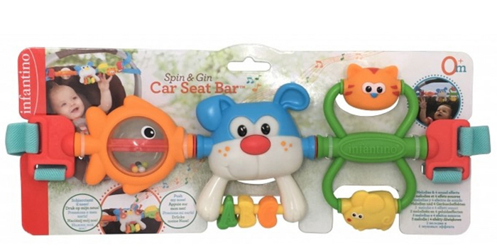 Thanh đồ chơi treo nôi cũi, ghế ngồi ô tô Infantino 216273