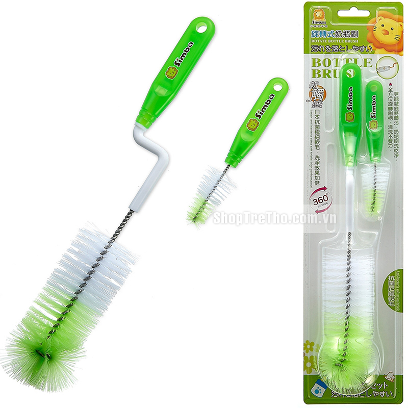 Cọ rửa bình sữa dạng xoay nilon Simba S1420