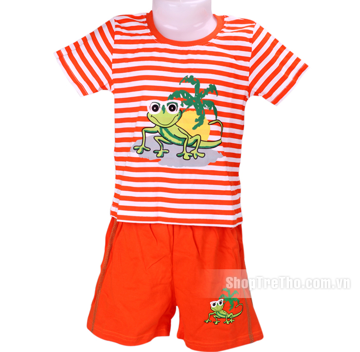 Bộ quần áo cộc Carter's 18-24 tháng tuổi kiểu kẻ