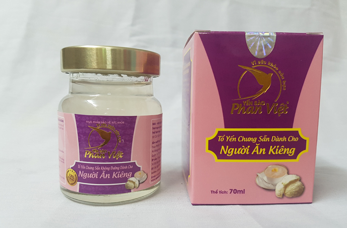 Tổ yến chưng sẵn không đường cho người ăn kiêng