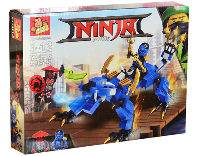Hộp lắp ráp Ninja movie, Ninja sấm sét 219pcs SX.3021-3