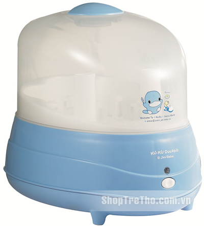 Máy tiệt trùng bình sữa Kuku 9009 có sấy khô an toàn cho bé
