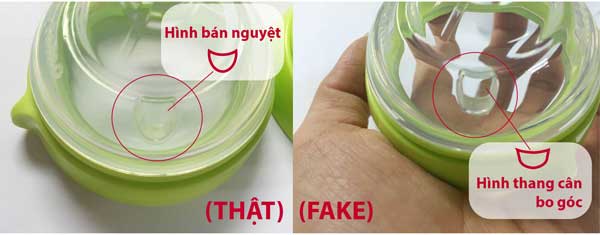 Phân biệt bình sữa Comotomo 150ml thật - giả dựa vào núm ti
