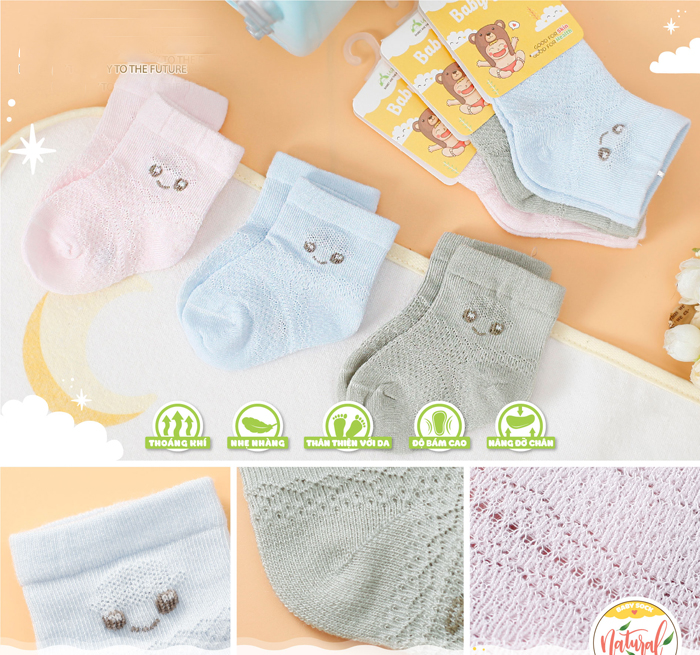 Tất lưới trẻ em Uala Nature UR1005 (0-1T) 