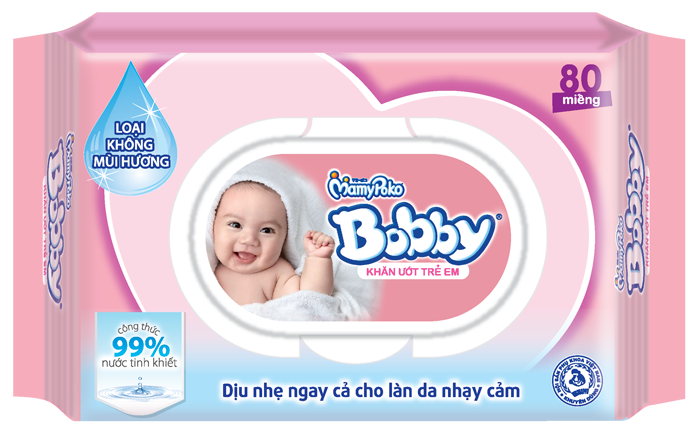 Giấy ướt Bobby 80 tờ 