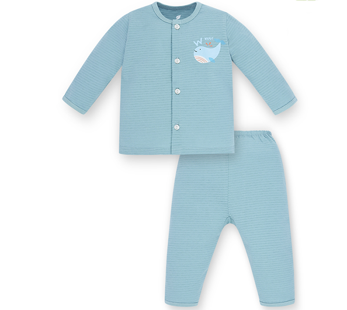 Bộ cài giữa dài tay Lullaby NH68B (xanh blue) 