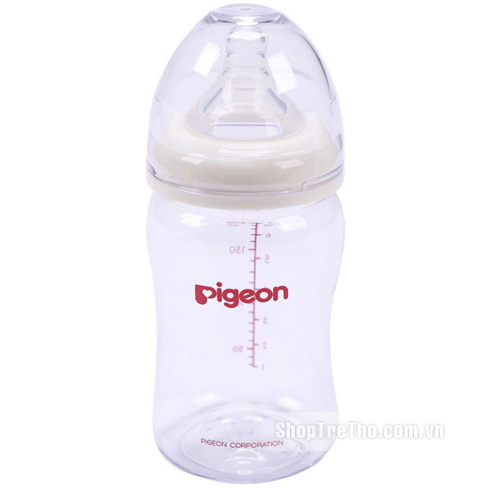 Bình sữa Pigeon cổ rộng Silicon