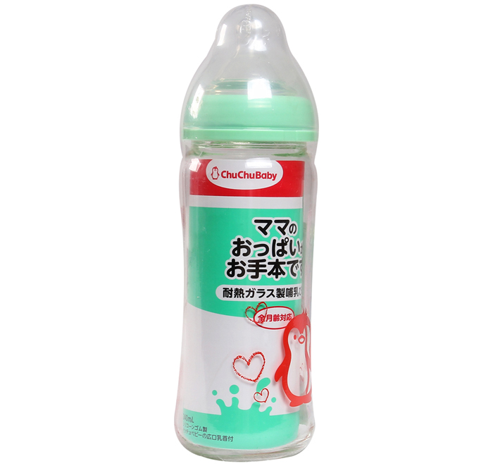 Bình sữa thủy tinh Chuchu 240ml 