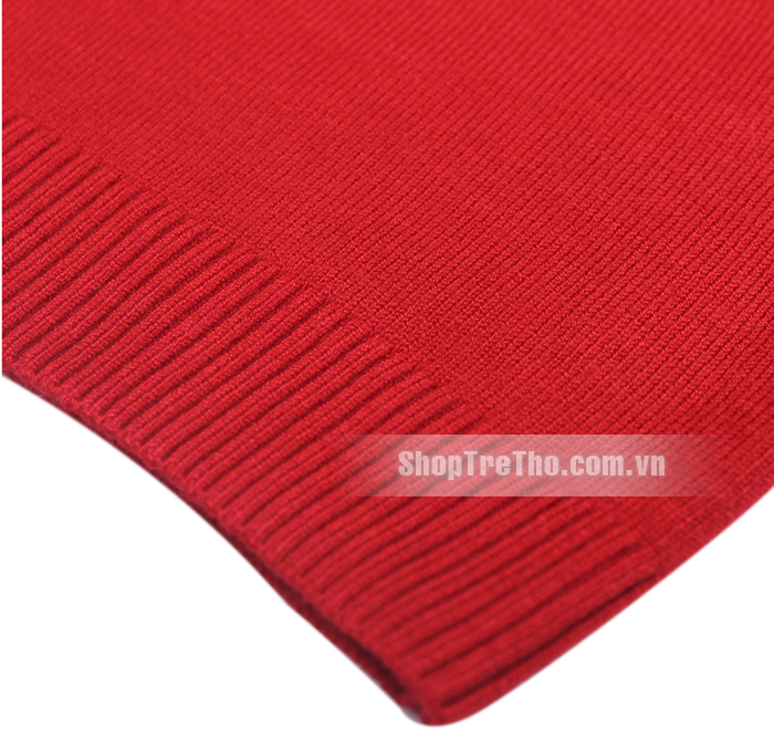 Áo len lì màu đỏ xinh xắn - QAN 1060