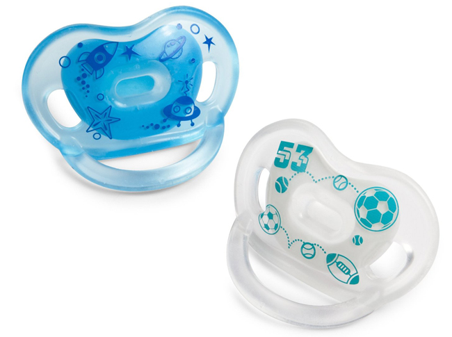 Ti giả Silicon Born Free xanh lá cây -bộ 2 cái 0-6 tháng