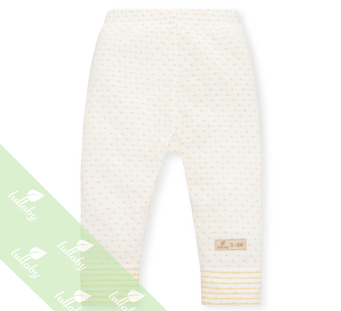 Quần dài đáp đũng bo gấu Lullaby NH04-18 (màu vàng)