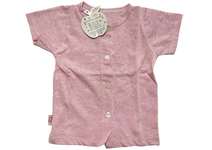 Ao tay ngan Melange IQ Baby Hong melg