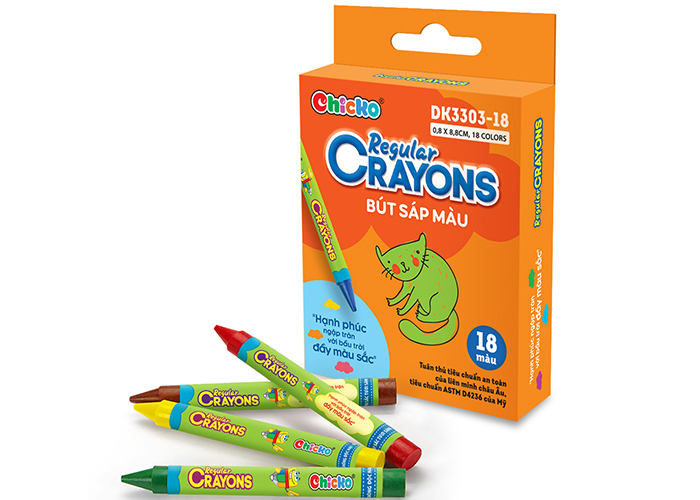 Bút sáp màu Regular Crayons DK 3303-18