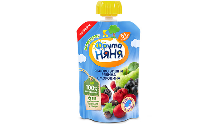 Trai cay nghien tao, cherry, qua ly chua va thanh luong tra Fruto Nyanya (90g)