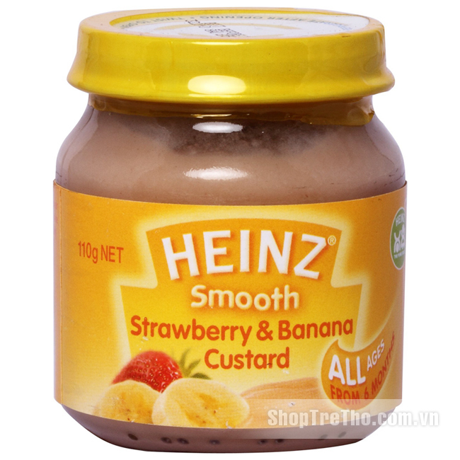 Dinh dưỡng đóng lọ Heizn Custard vị dâu và chuối