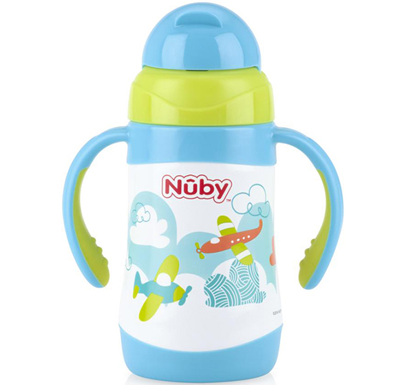 Bình uống nước giữ nhiệt inox 360 độ Nuby 280ml
