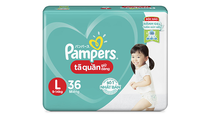 Bỉm quần Pampers L36 (9-14kg)