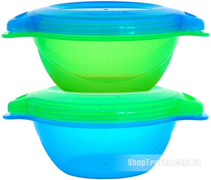 Bát ăn có nắp Munchkin 2c 2pk Click Lock Toodler Bowl
