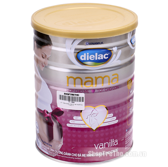 Sữa bột Dielac Mama vị Vani hộp thiếc 900g