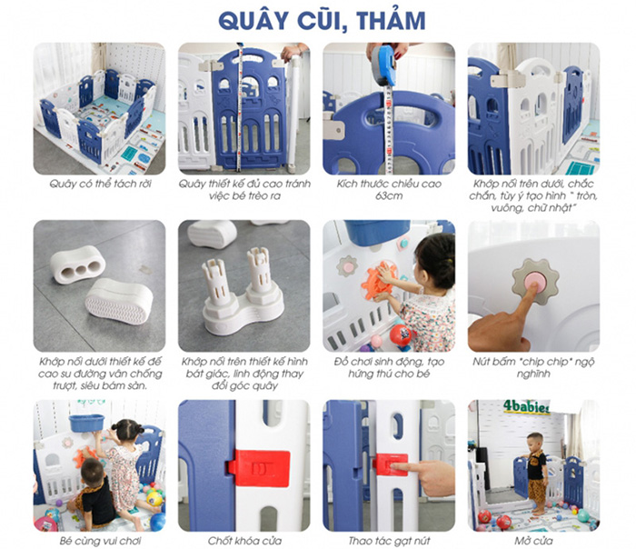 Combo cau truot, xich du, quay cui, bong ro Toyshouse WM19086 (16+2)