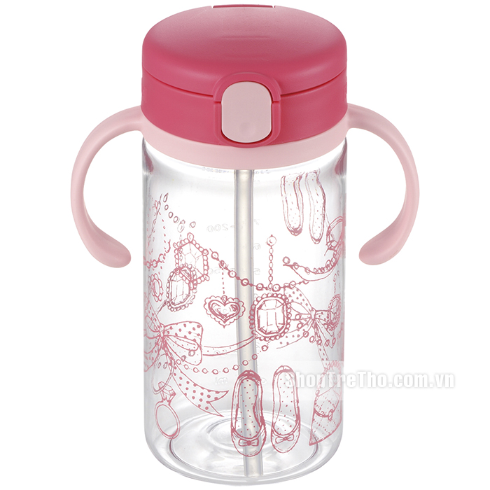 Cốc ống hút LC 320 ml hồng RC 20241 