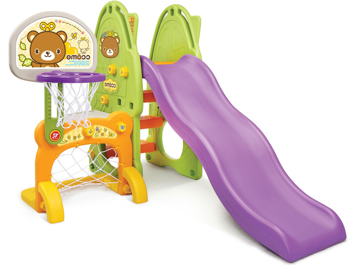 Cầu trượt bóng rổ CCOMO Y1225 4 in 1